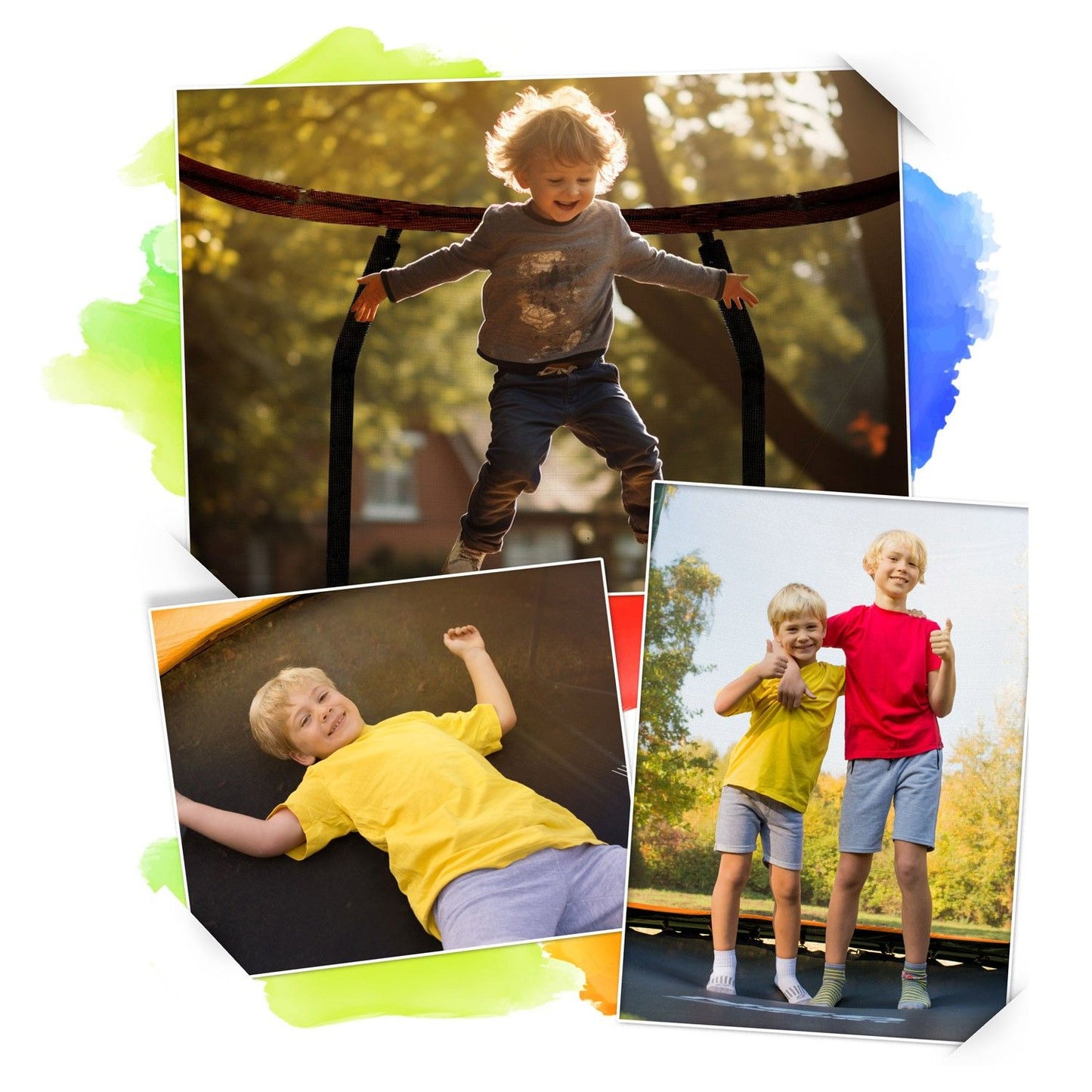 Children's Garden Trampoline with Safety Net, 152 cm