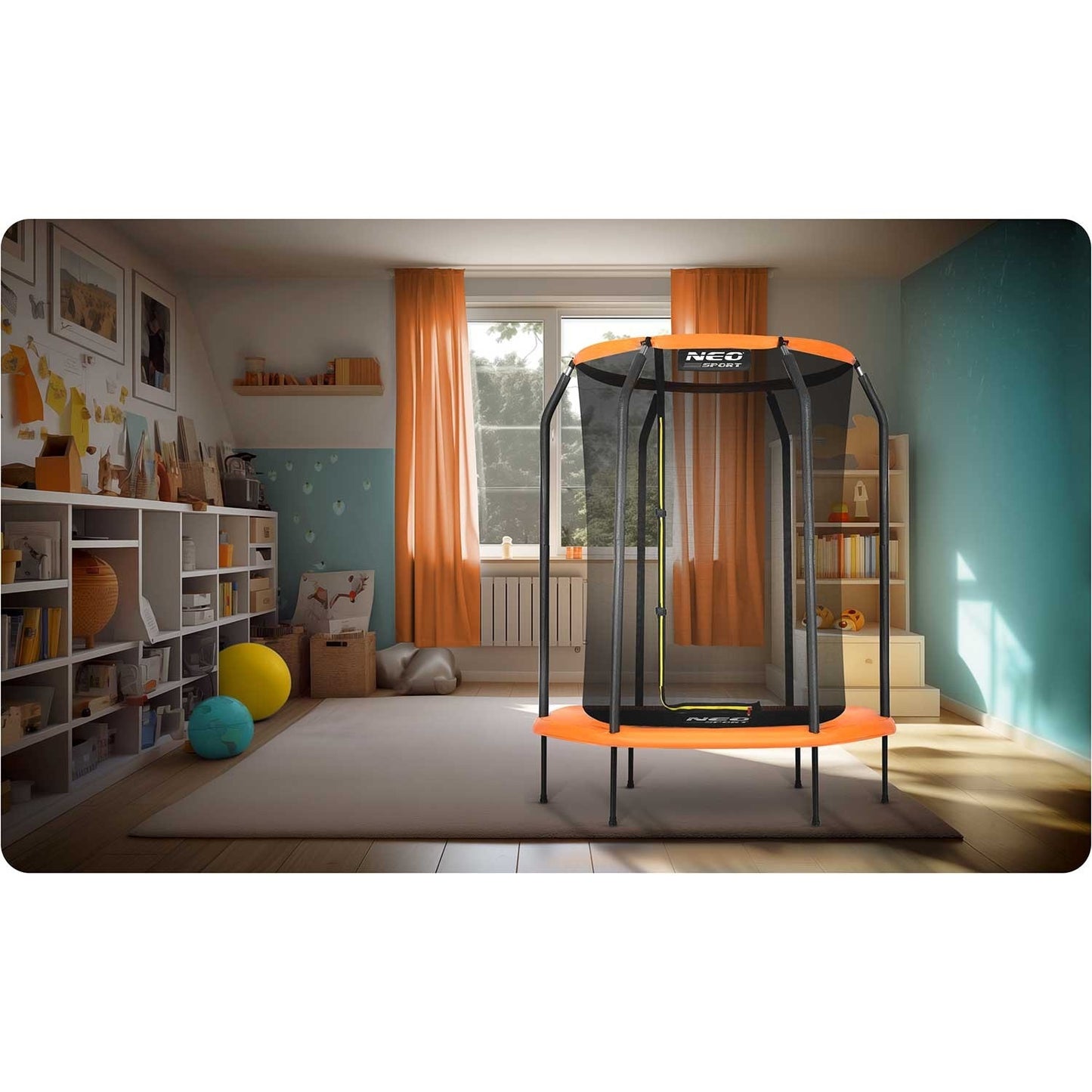 Children's Garden Trampoline with Safety Net, 152 cm