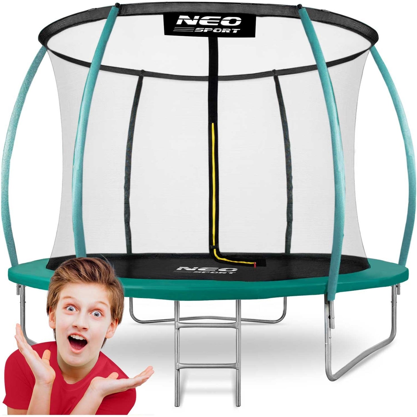 Trampoline for the garden 8ft/252cm with inner safety net from Neo-Sport