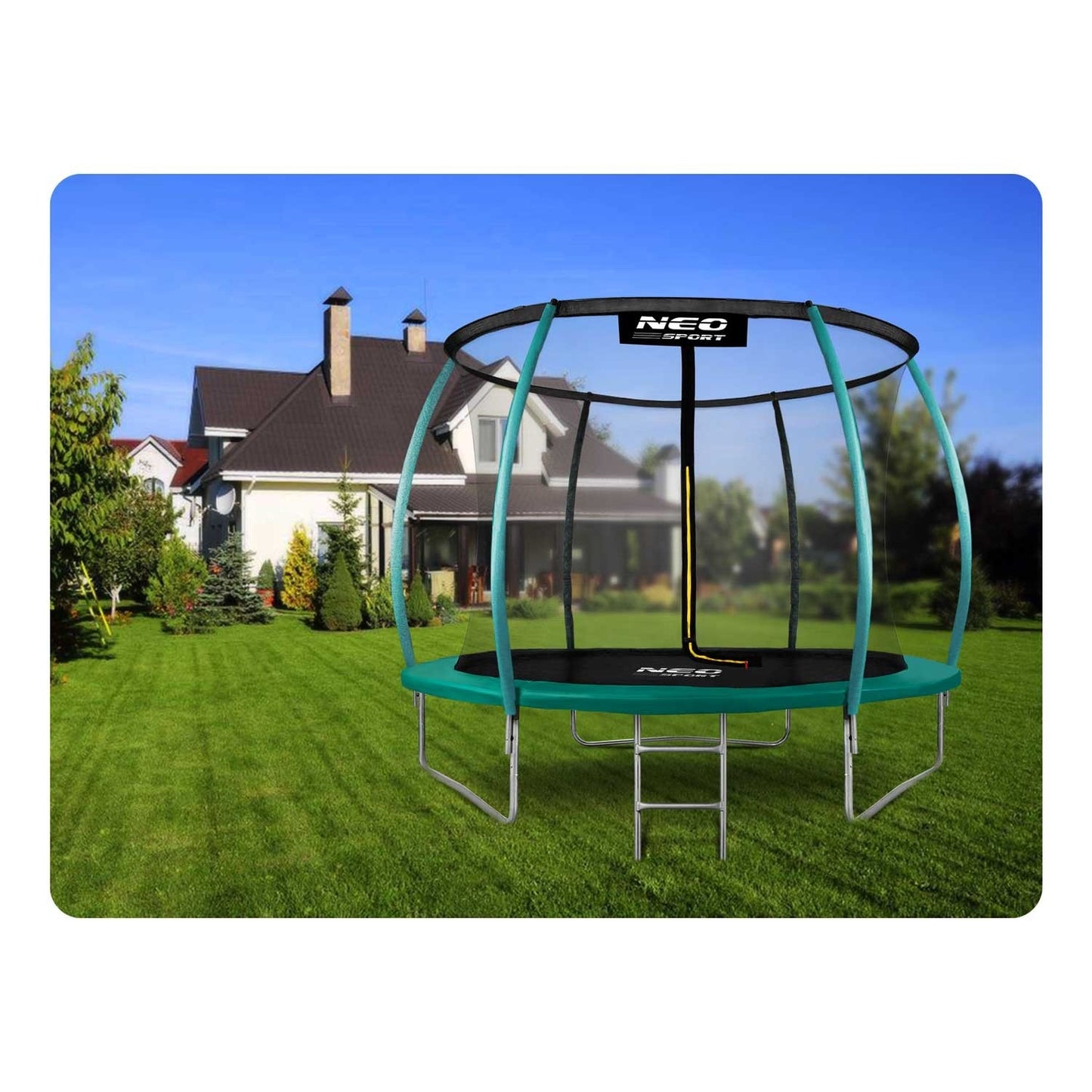 Trampoline for the garden 8ft/252cm with inner safety net from Neo-Sport