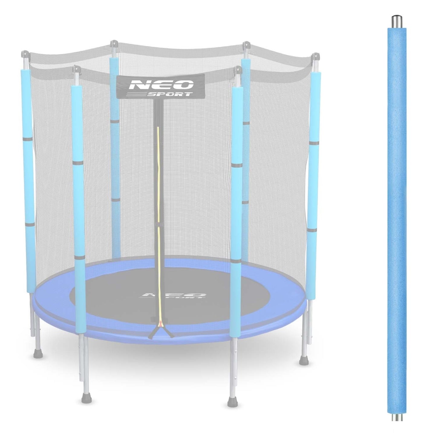 Trampoline top post with outer protective net 4.5 ft Blue Neo-Sport