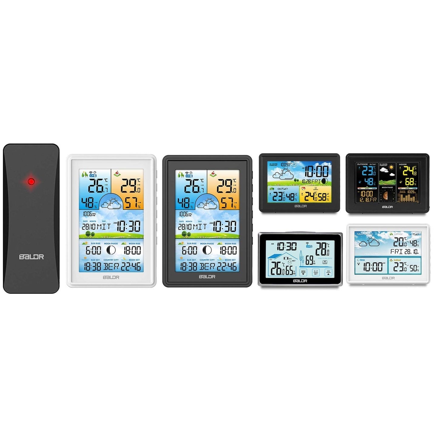 Transmitter for BALDR weather station, black