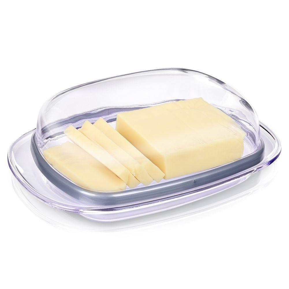 Transparent Butter Container in Plastic for Storage and Serving