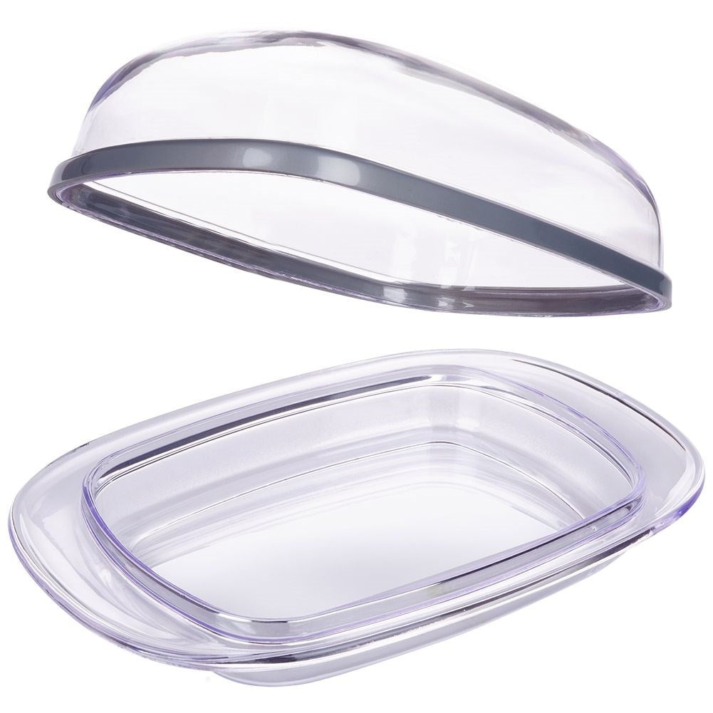 Transparent Butter Container in Plastic for Storage and Serving