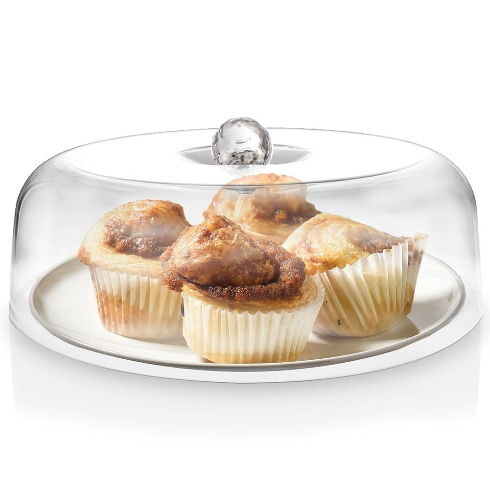 Transparent Food Protection in Acrylic with Handle, 29.5 cm