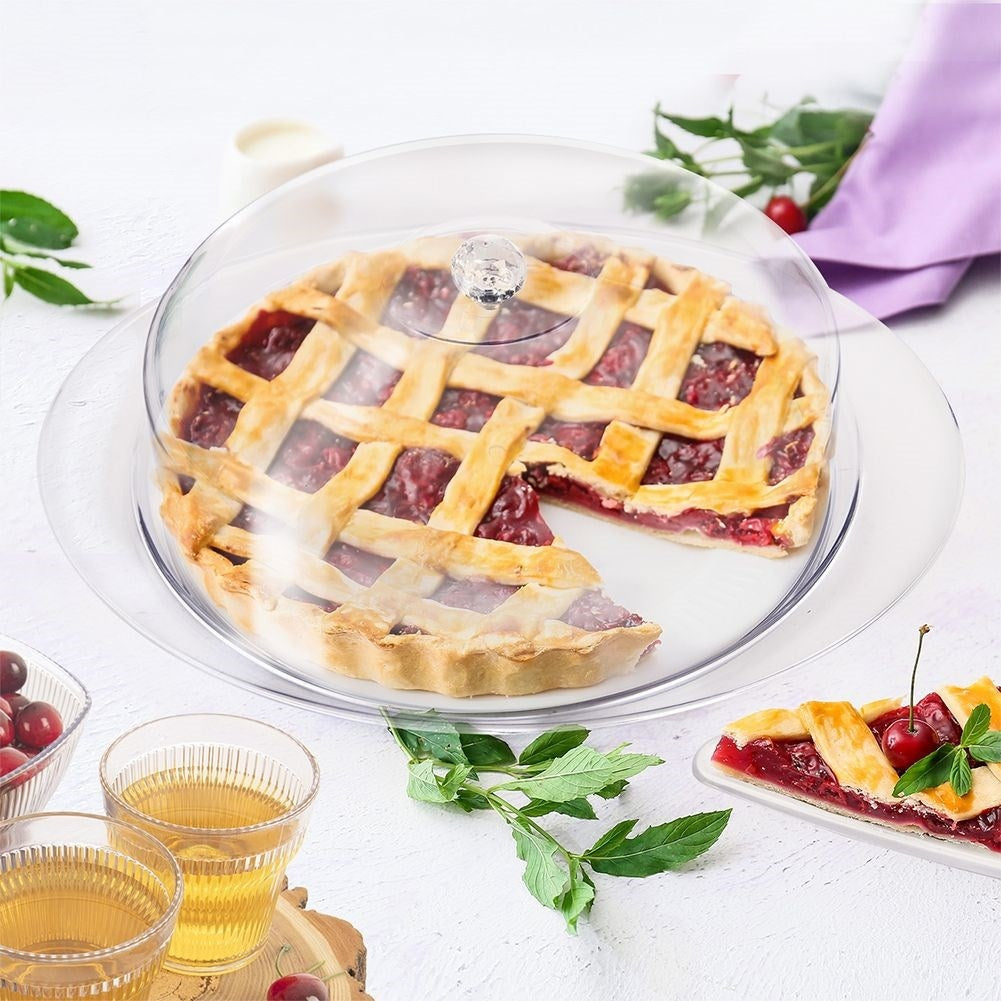 Transparent Food Protection in Acrylic with Handle, 29.5 cm