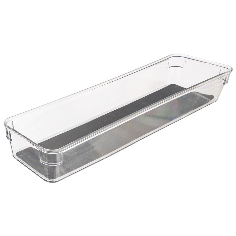 Transparent Storage Box with Non-Slip Feet and Rubber Mat