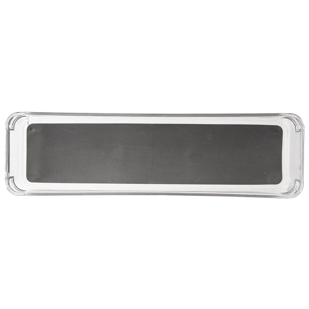Transparent Storage Box with Non-Slip Feet and Rubber Mat