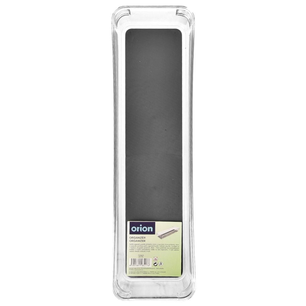 Transparent Storage Box with Non-Slip Feet and Rubber Mat