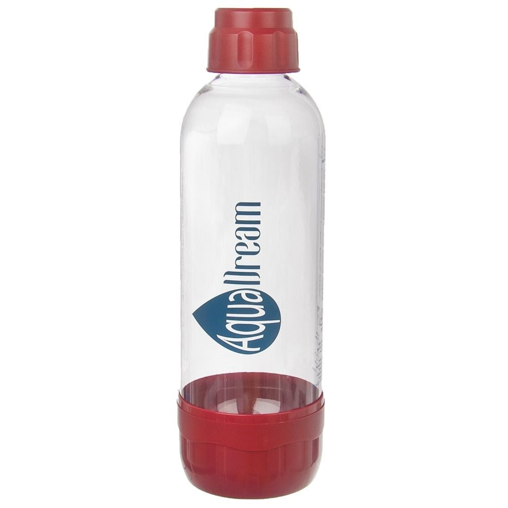 Transparent bottle for water and carbonation machine