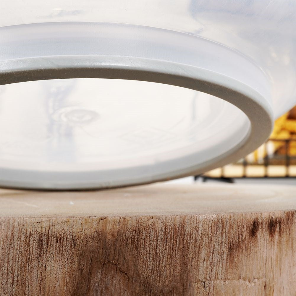 Transparent bowl with handle and measuring graduation, 2.5 liters