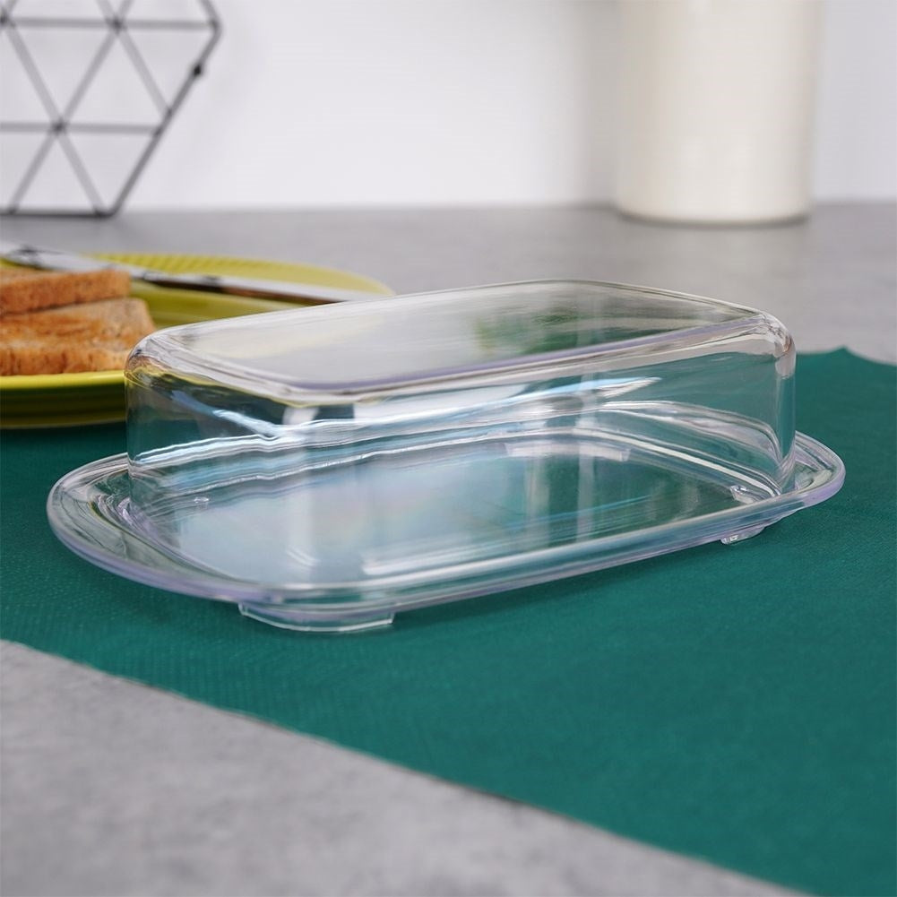 Transparent butter box for fresh storage and serving