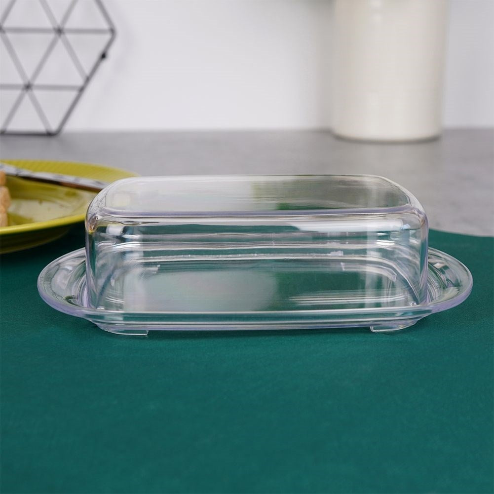 Transparent butter box for fresh storage and serving