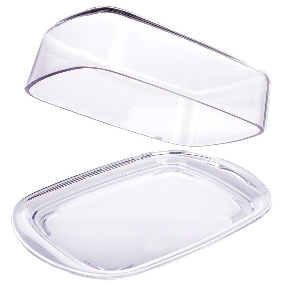 Transparent butter box for fresh storage and serving