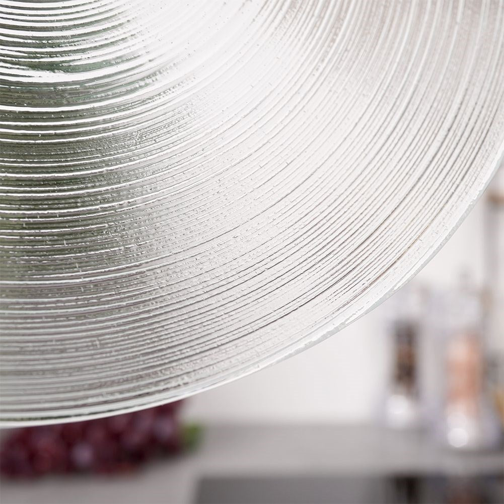Transparent glass dessert plate, dishwasher safe, for all occasions