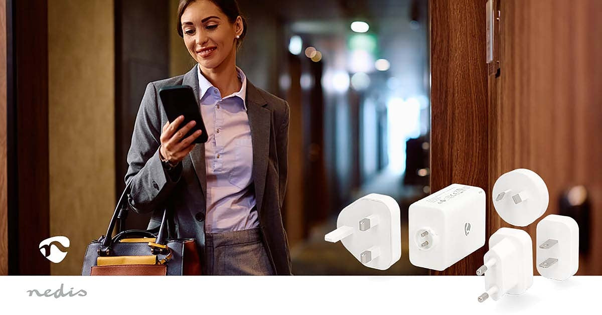 Travel Adapter | 100 - 240 V AC 50/60 Hz | 65 W | White