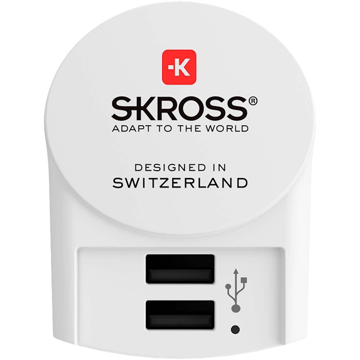 Travel Adapter Europe USB Charger – 2 Ports, 160+ Countries