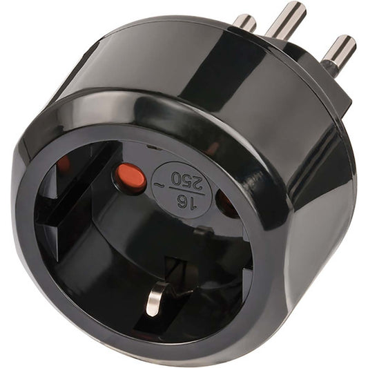Travel Adapter Europe-to-Switzerland Grounded