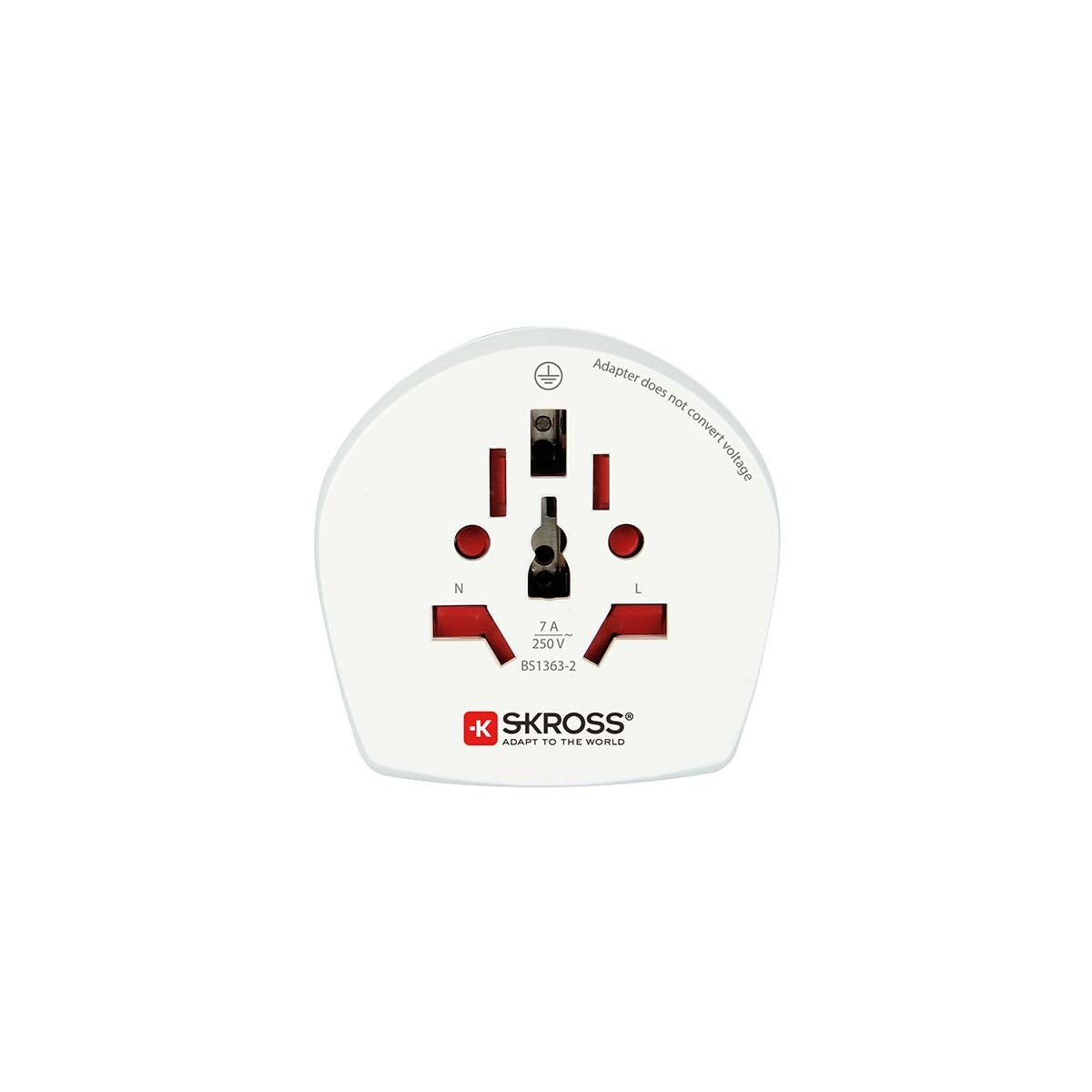 Travel Adapter World-to-UK Earthed