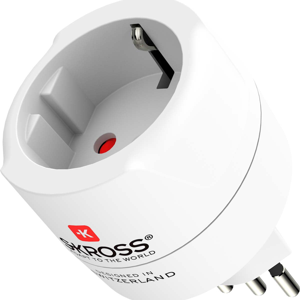 Travel Adapter for Europe to Switzerland, Italy, Brazil