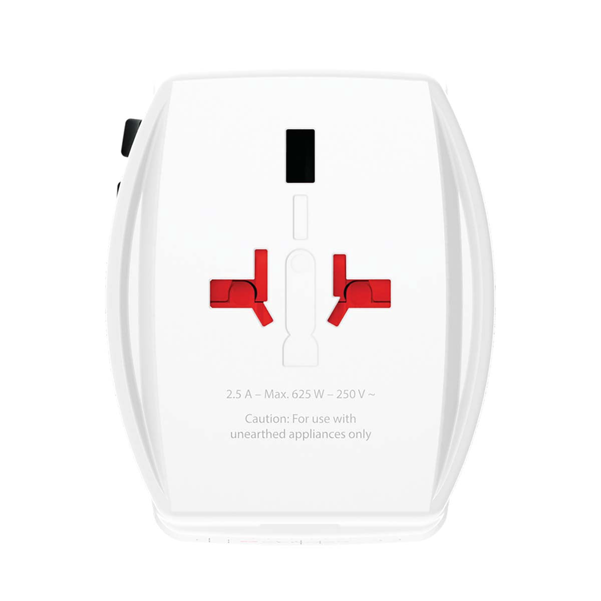 Travel Adapter with Dual 30W USB Charger, 2-Pole