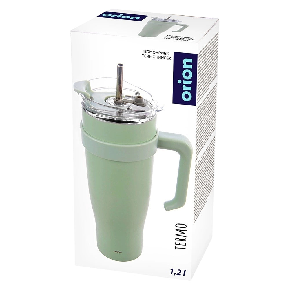 Travel Mug 1.2L Stainless Steel with Handle