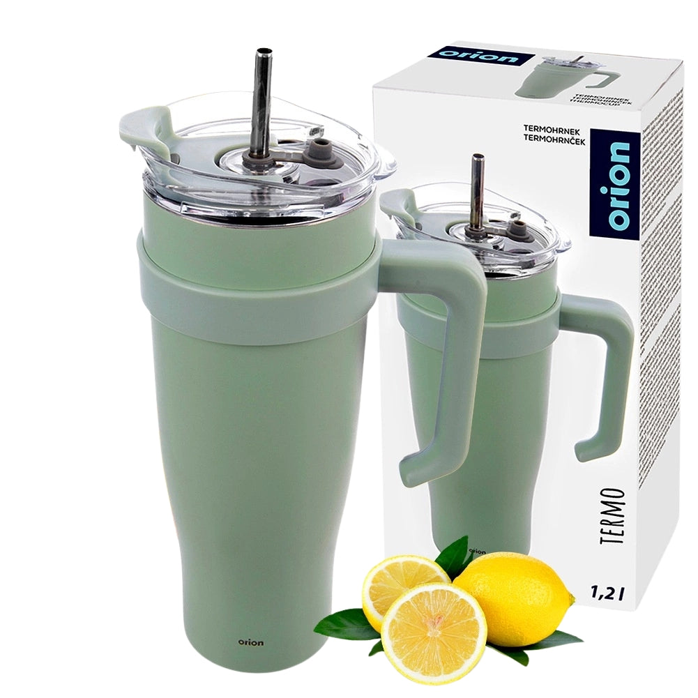 Travel Mug 1.2L Stainless Steel with Handle
