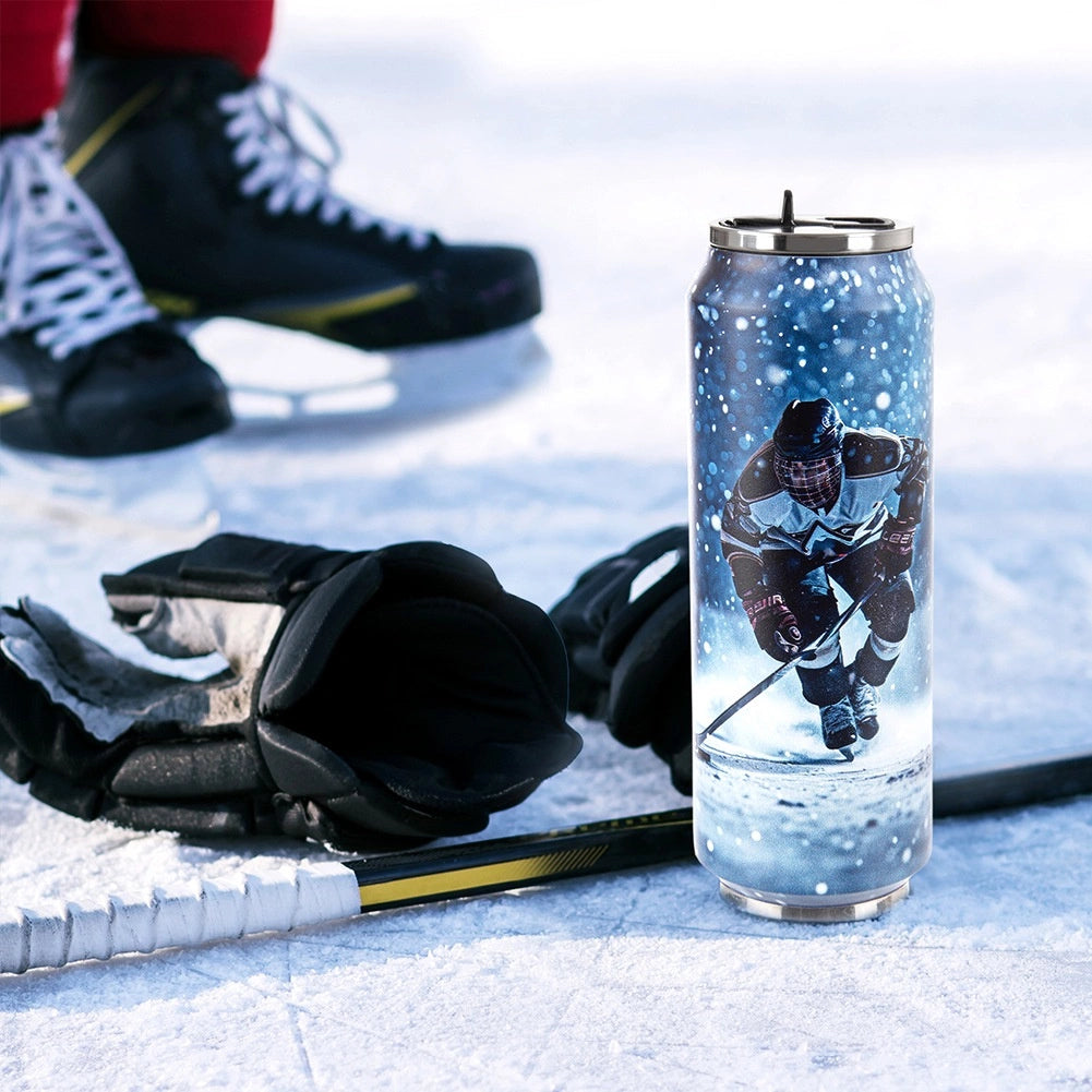 Travel Mug 700 ml, Stainless Steel, Hockey Design