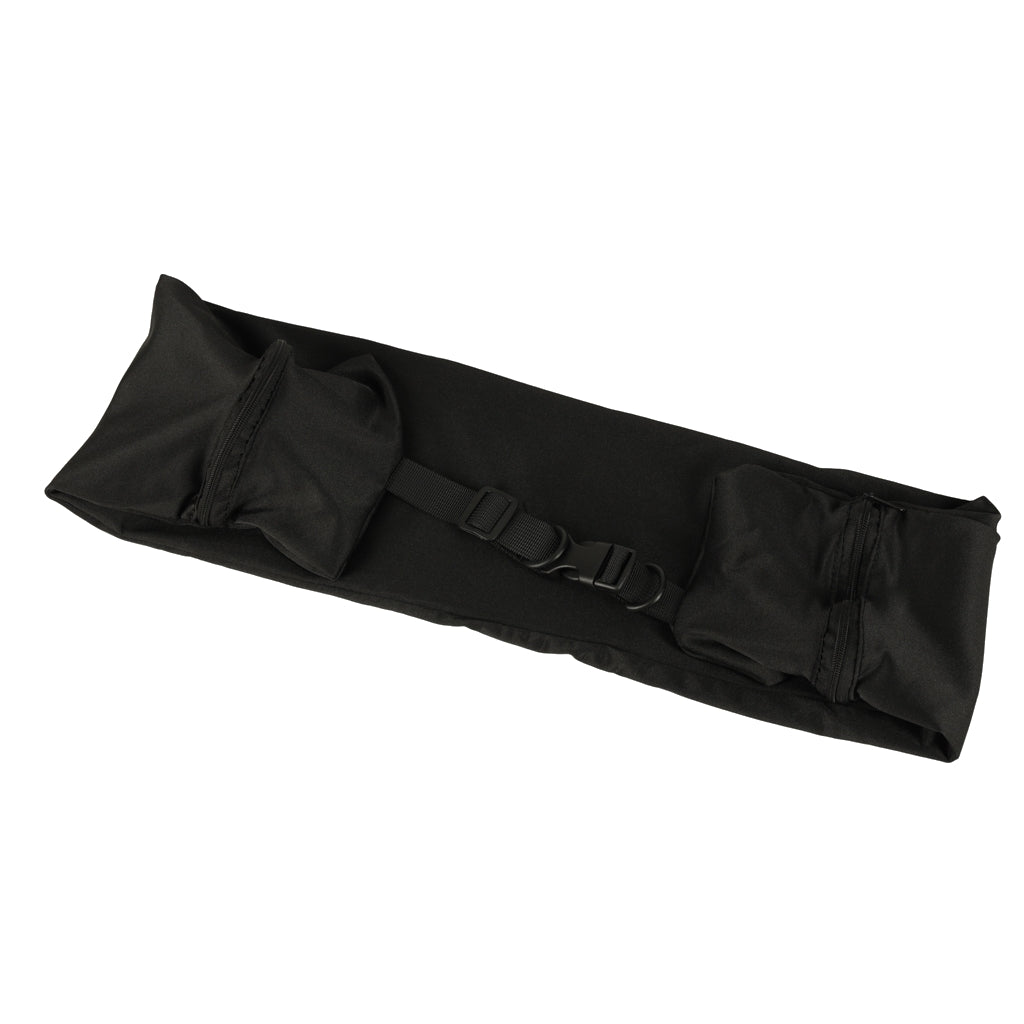 Travel Neck Pillow with Storage Compartment, Black