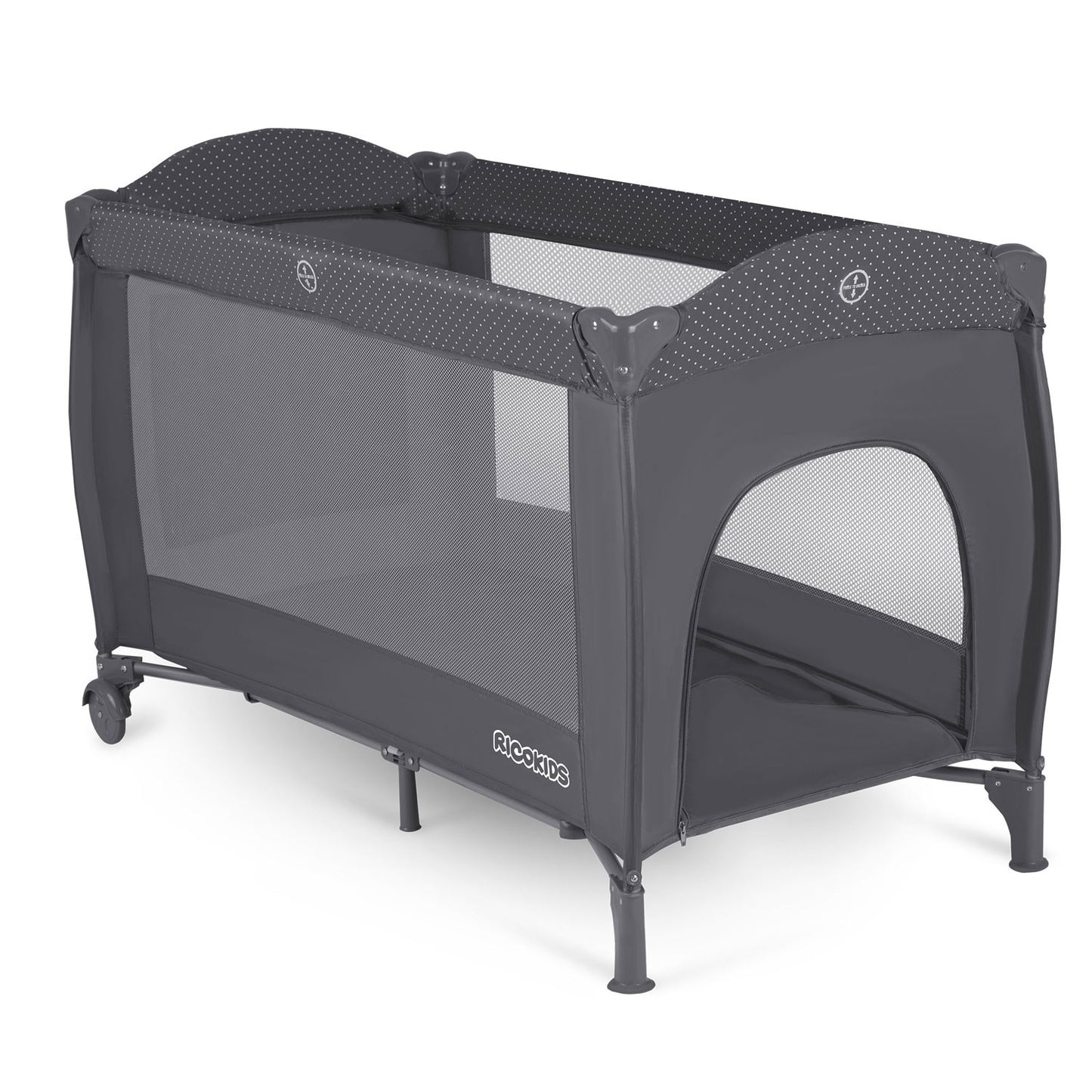 Travel bed for children 125 x 65 x 78 cm RK-242 anthracite
