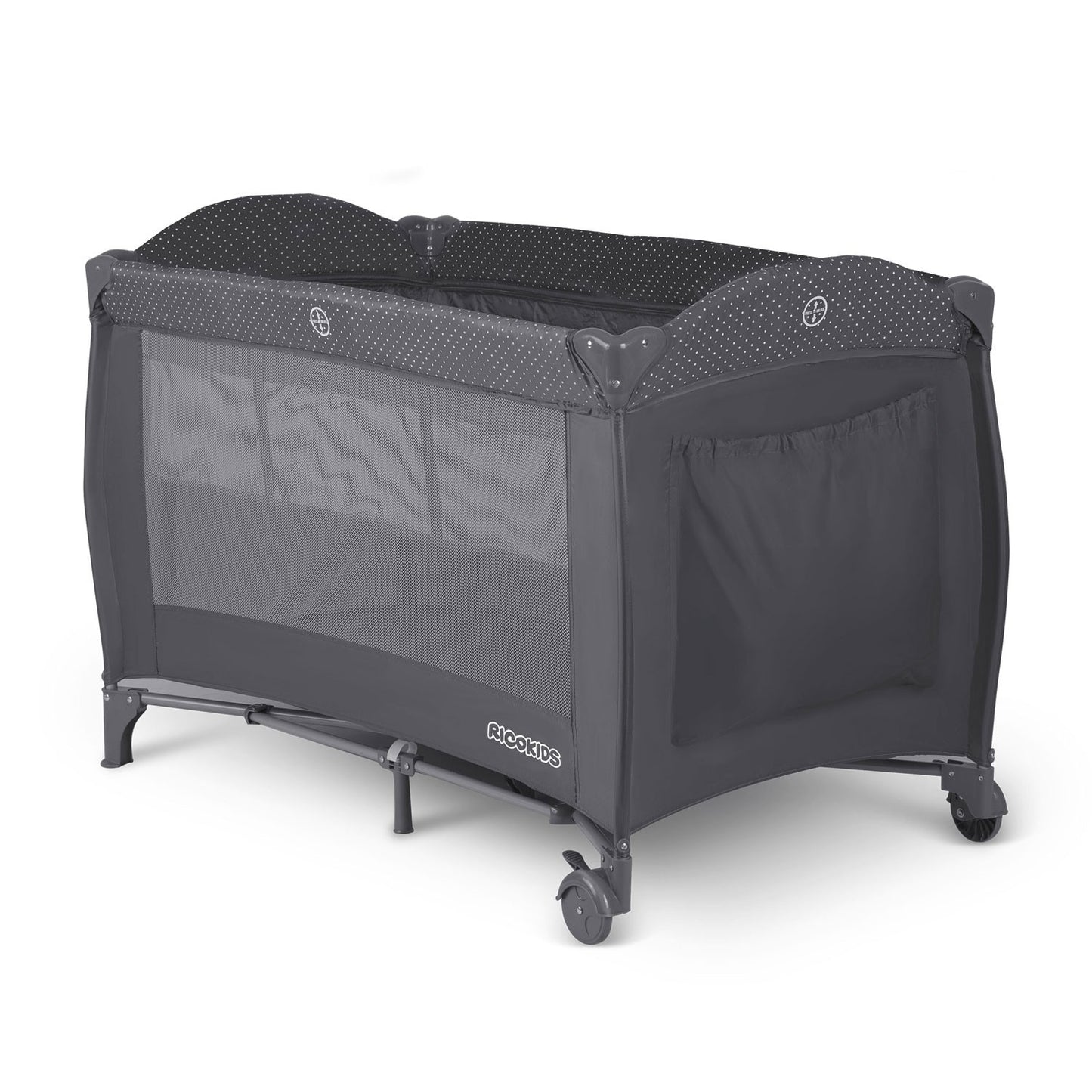 Travel bed for children 125 x 65 x 78 cm RK-242 anthracite