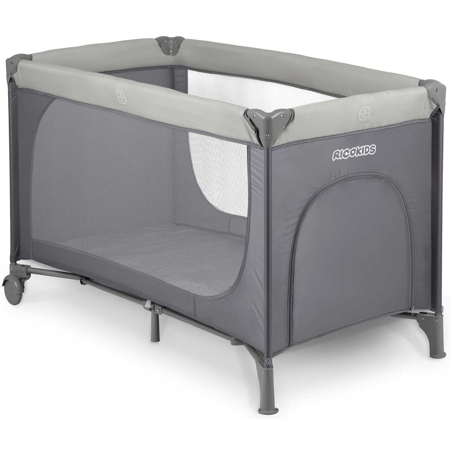 Travel cot 125 x 65 x 78 cm RK-240 light grey