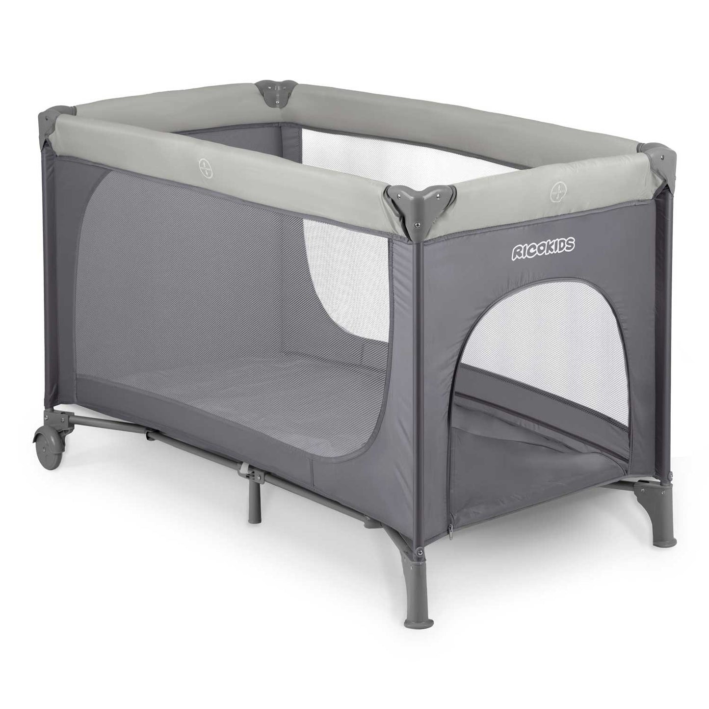 Travel cot 125 x 65 x 78 cm RK-240 light grey