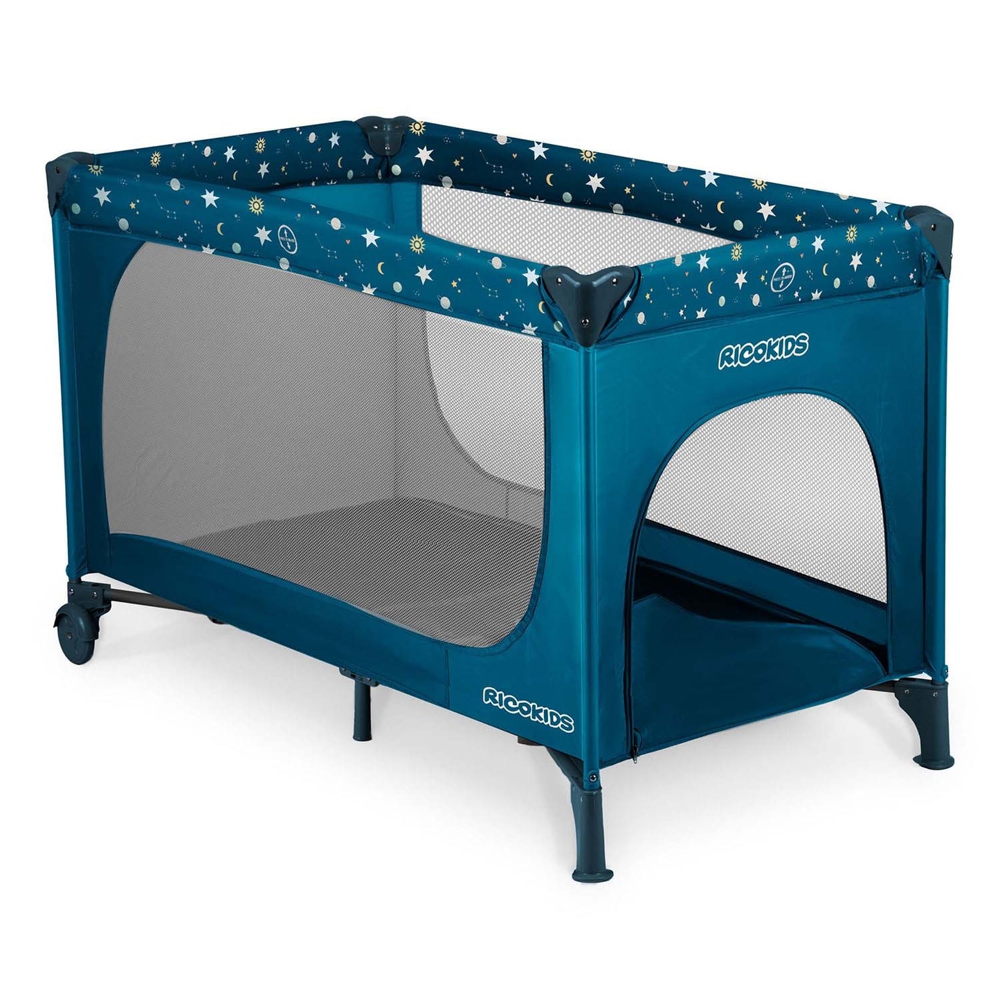 Travel cot 125 x 65 x 78 cm RK-240 navy blue