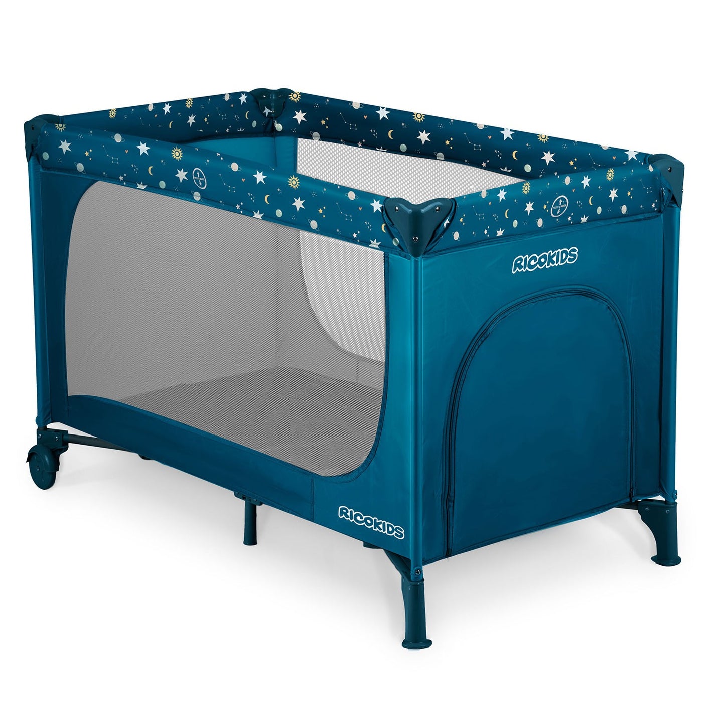 Travel cot 125 x 65 x 78 cm RK-240 navy blue