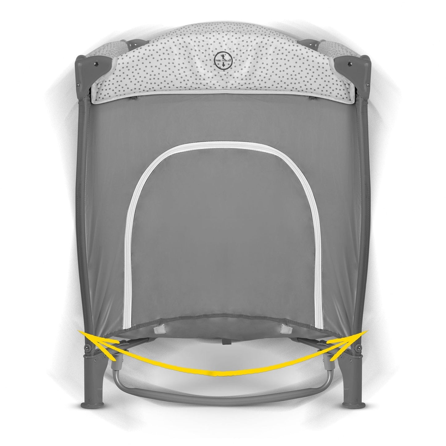 Travel cot 125x65x78 cm RK-241 Grey