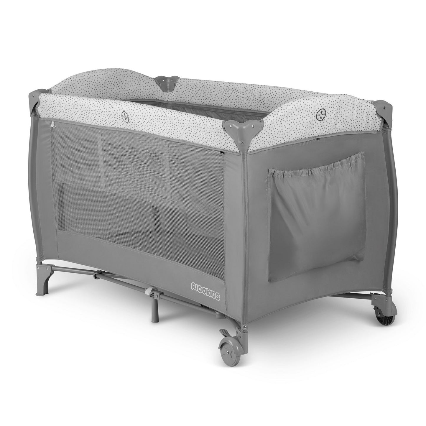 Travel cot 125x65x78 cm RK-242 Grey