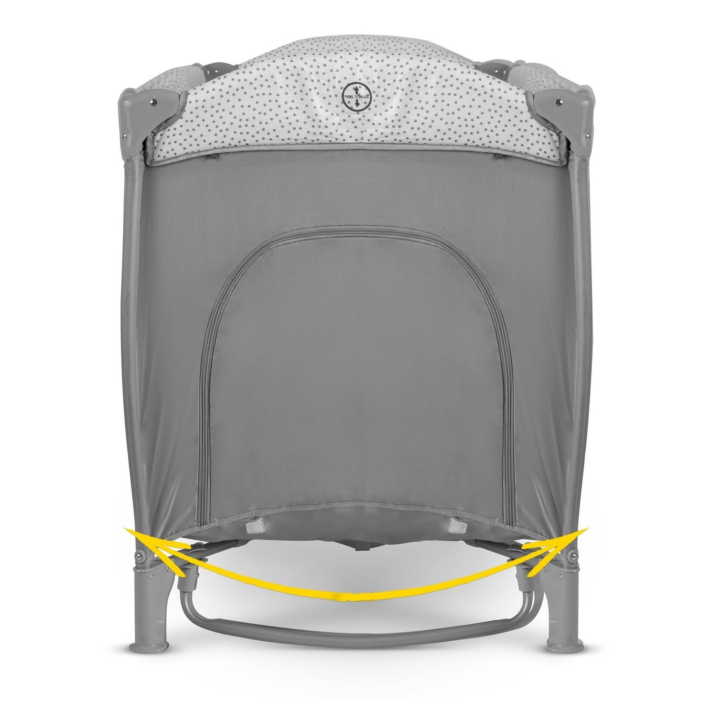 Travel cot 125x65x78 cm RK-242 Grey