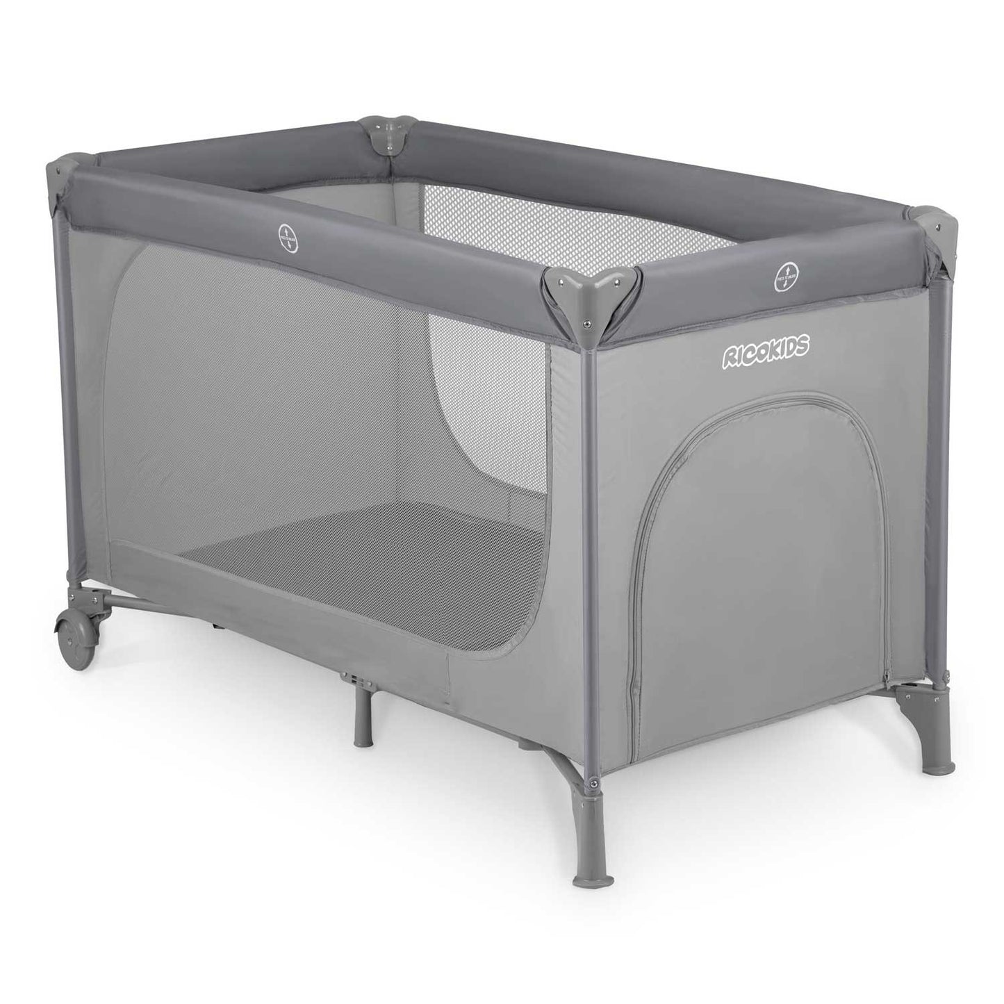 Travel cot for Children 125 x 65 x 78 cm RK-240 Grey