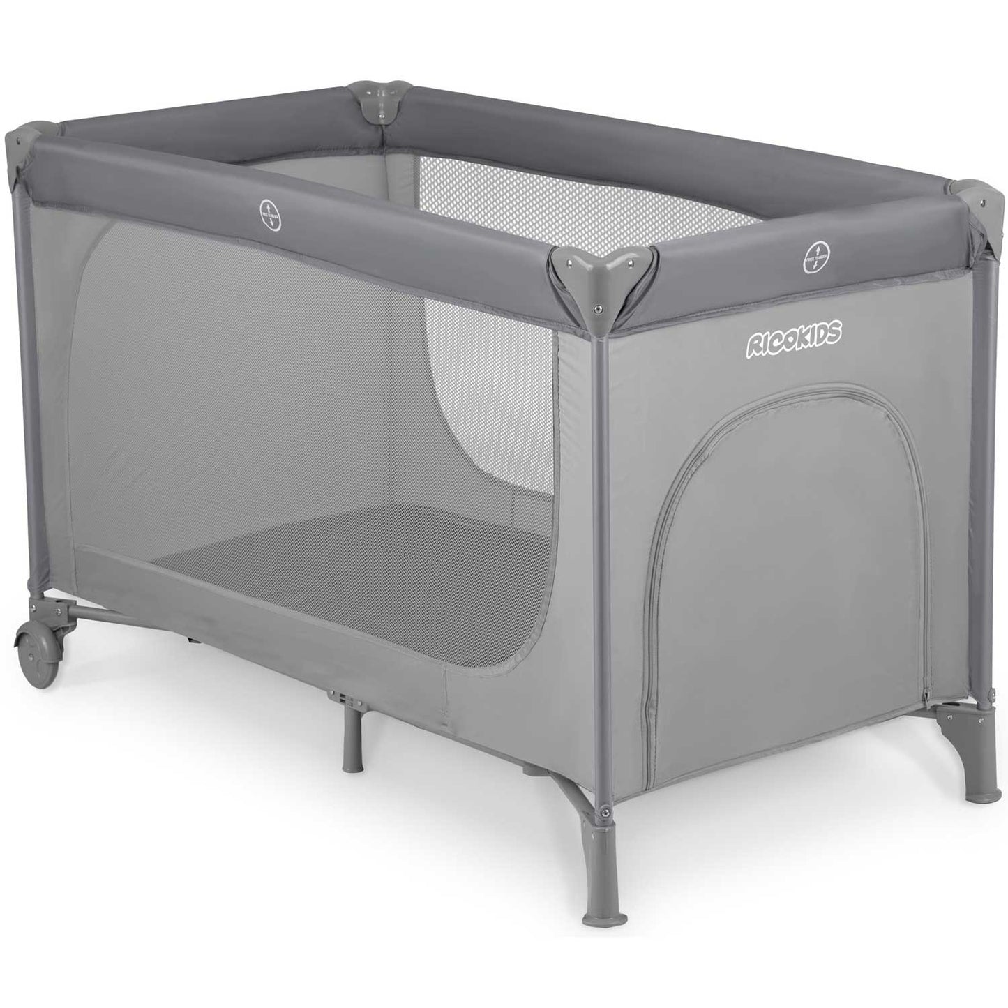 Travel cot for Children 125 x 65 x 78 cm RK-240 Grey