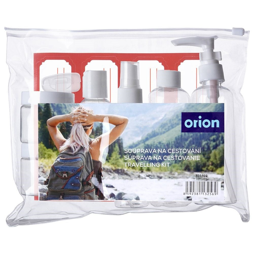 Travel packaging set for cosmetics in a practical toiletry case