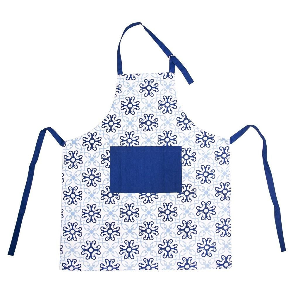 Trendy cotton apron for kitchen and grilling