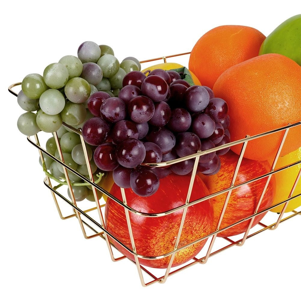 Trendy gold fruit baskets for fruit, vegetables and accessories