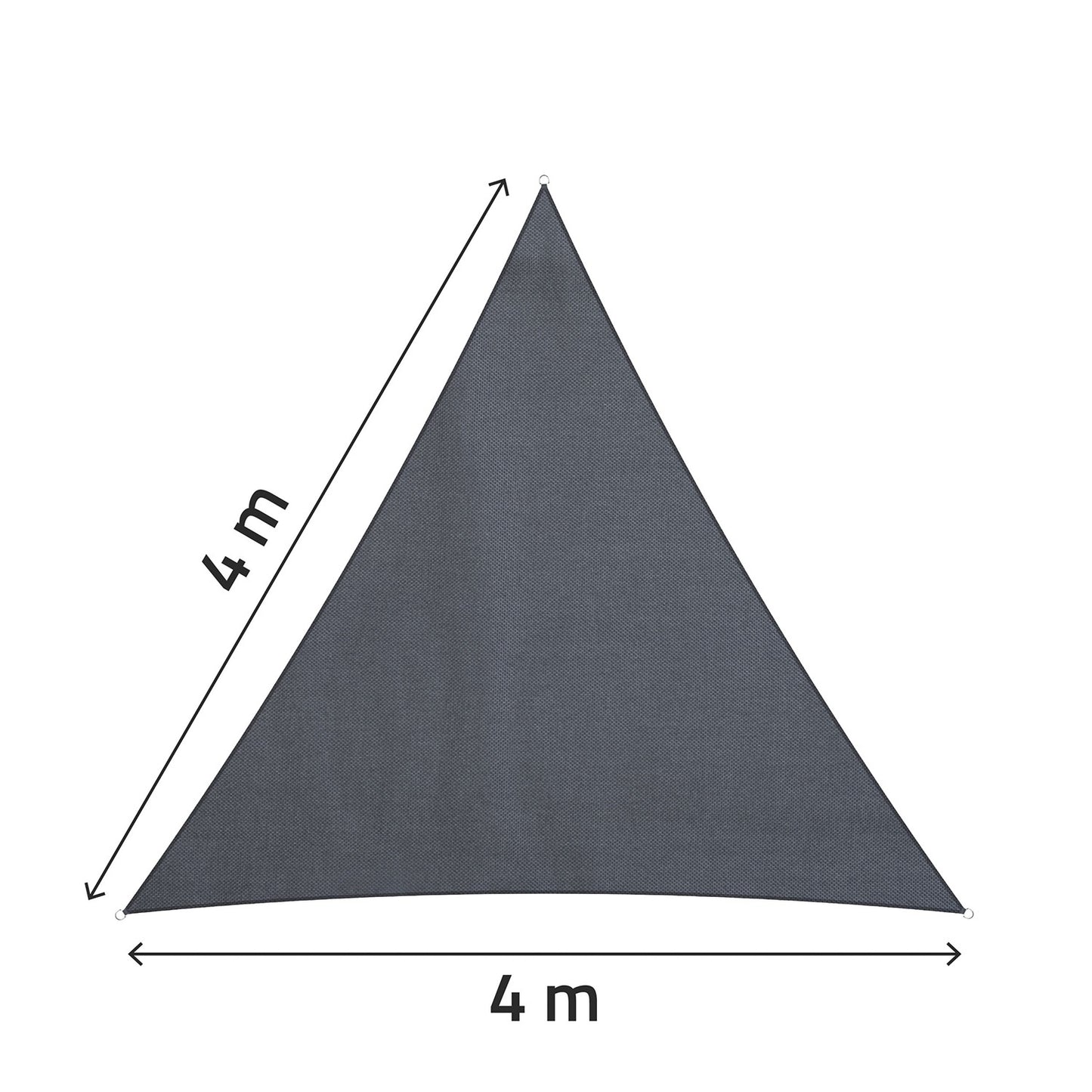 Triangular shade sail 7m2 Plonos PL-886 gray