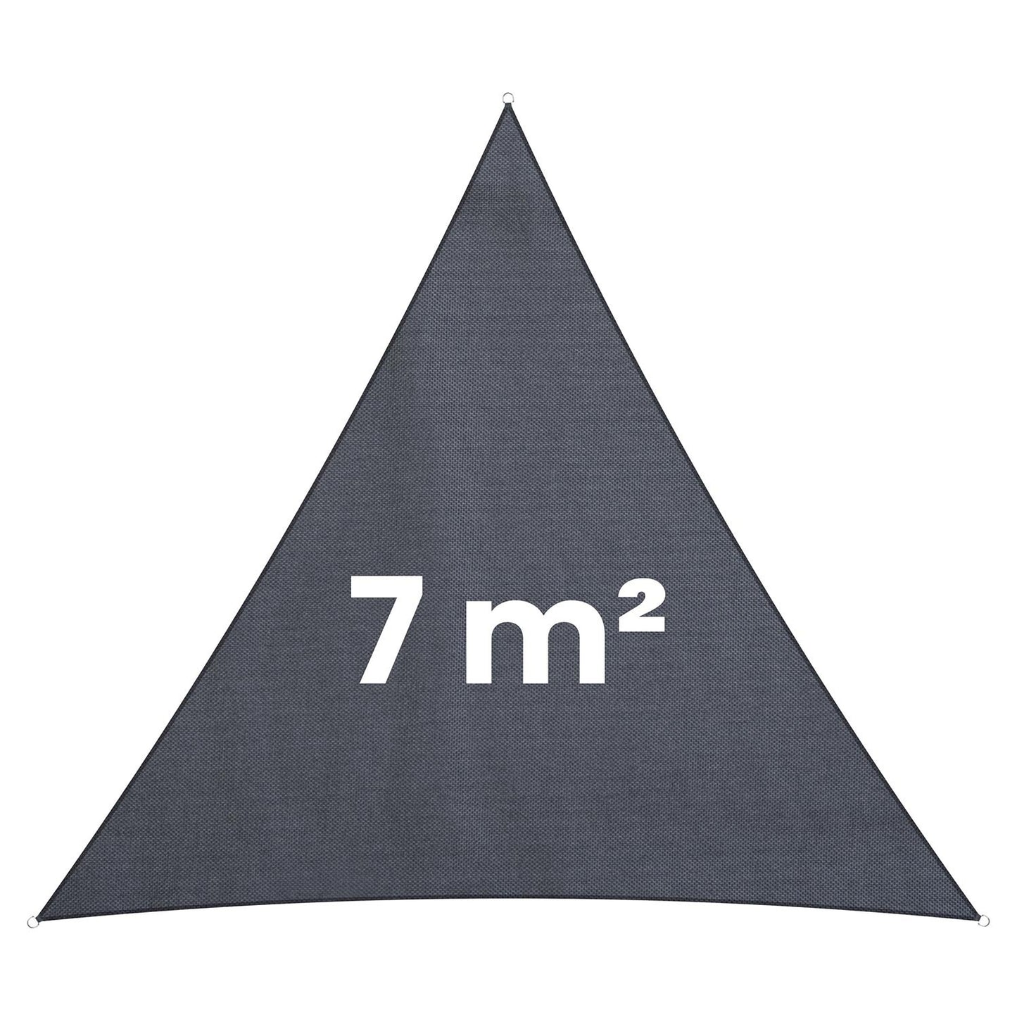 Triangular shade sail 7m2 Plonos PL-886 gray