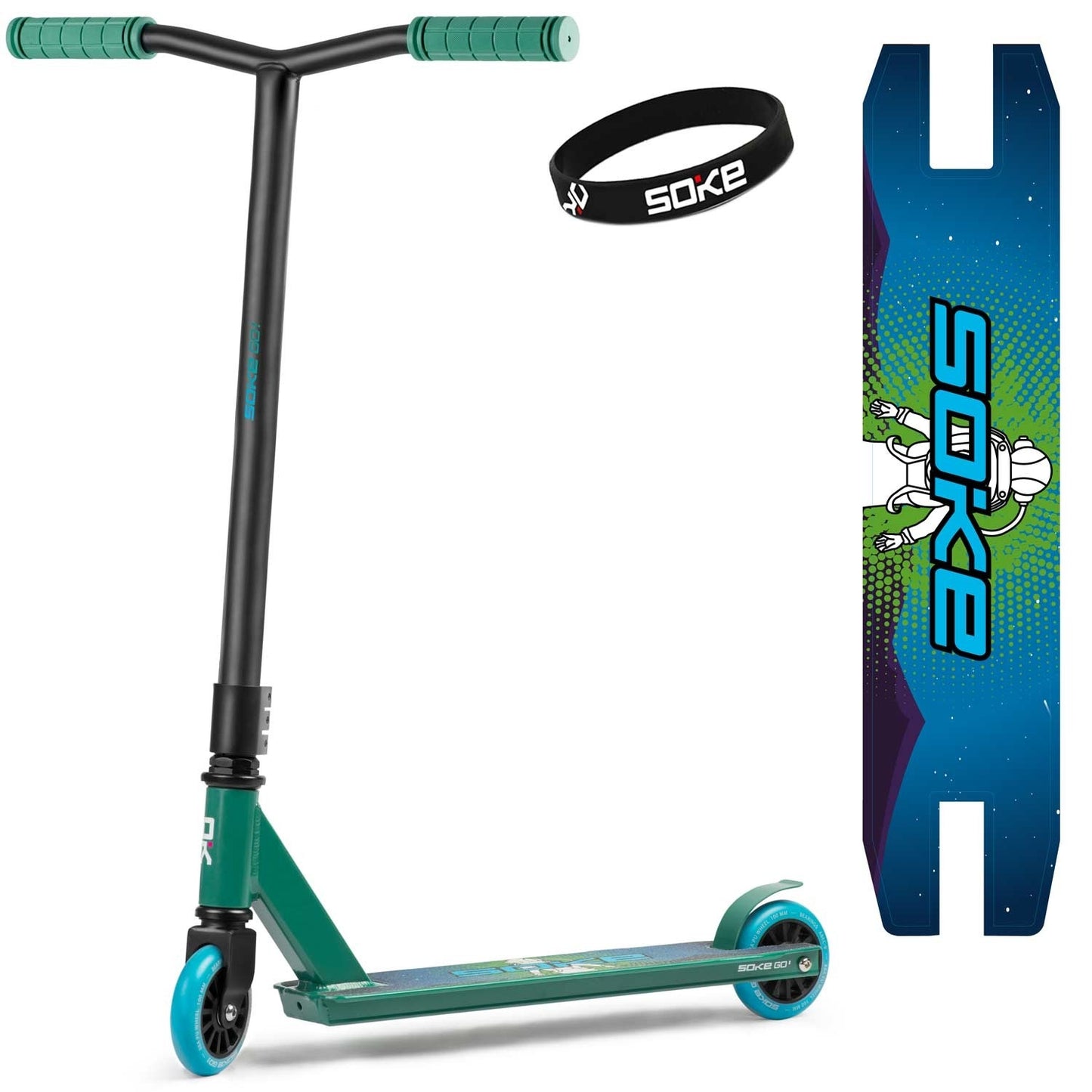 Trick Scooter SOKE GO! green-blue