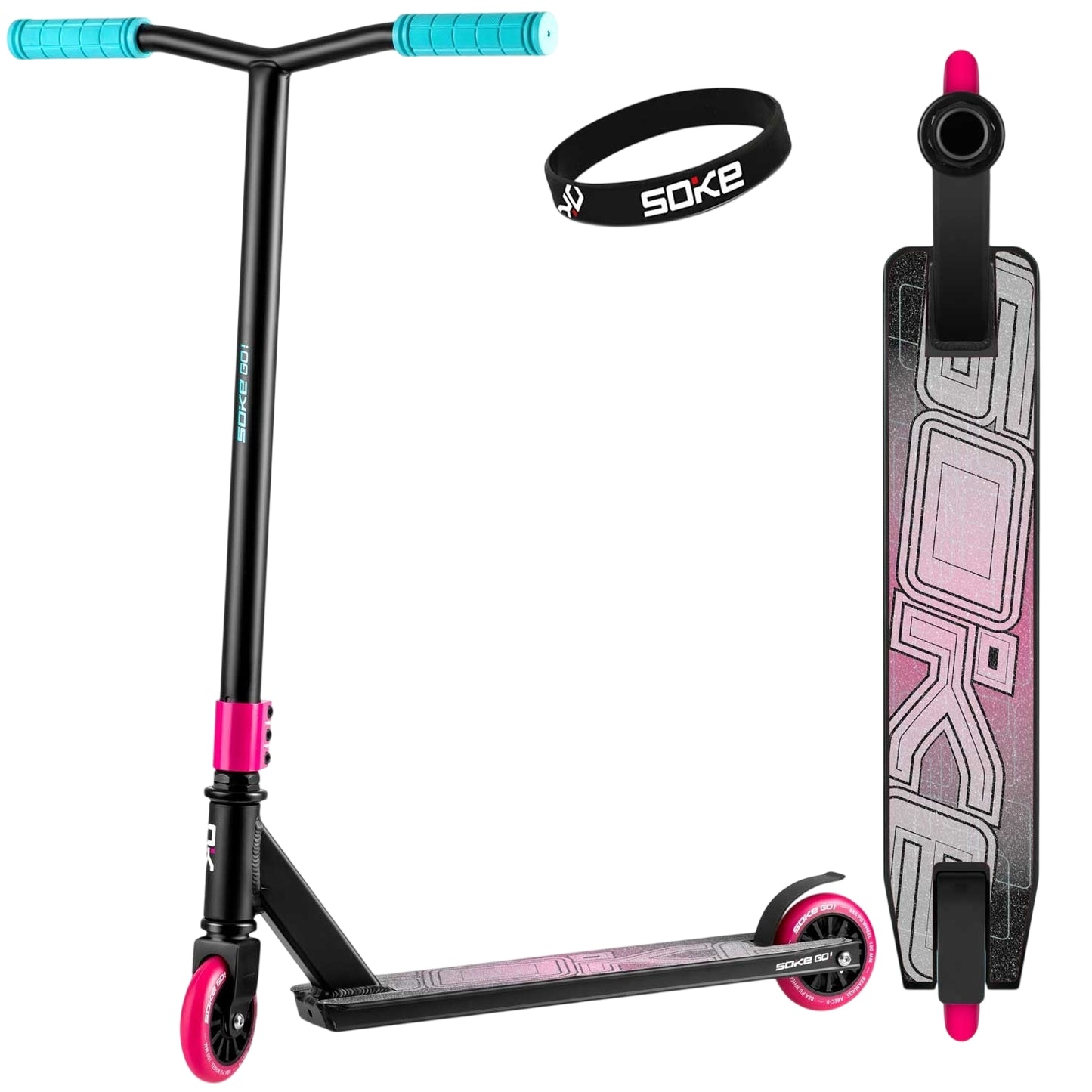 Trick Scooter SOKE Go! Pink and Blue