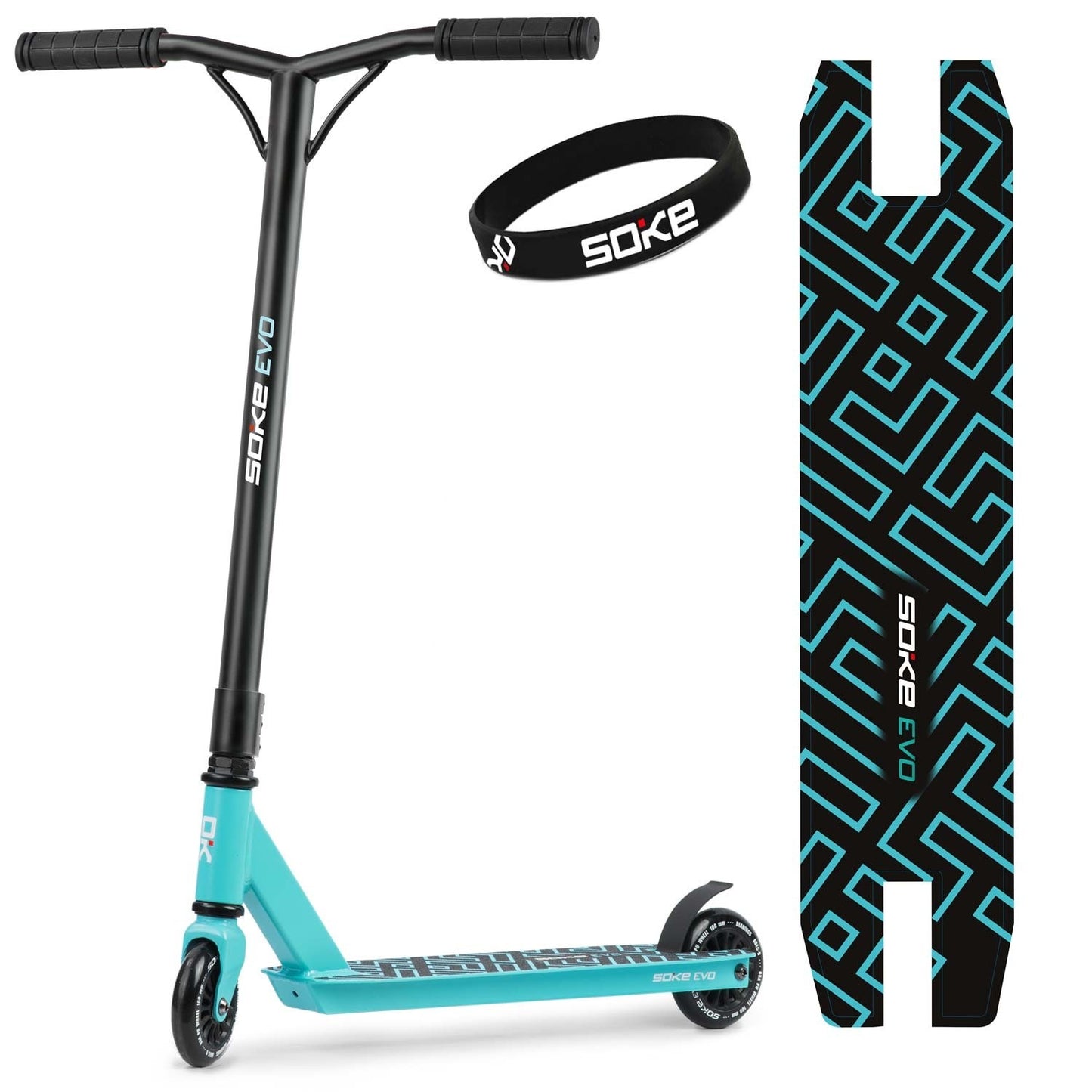 Stunt Scooter with 360 Handlebar, ABEC-9 Bearings, 100mm Wheels