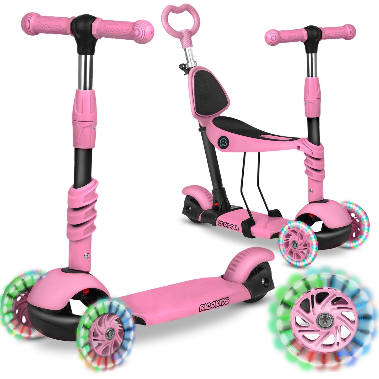 Tricycle Scooter Ricokids Todi - Pink