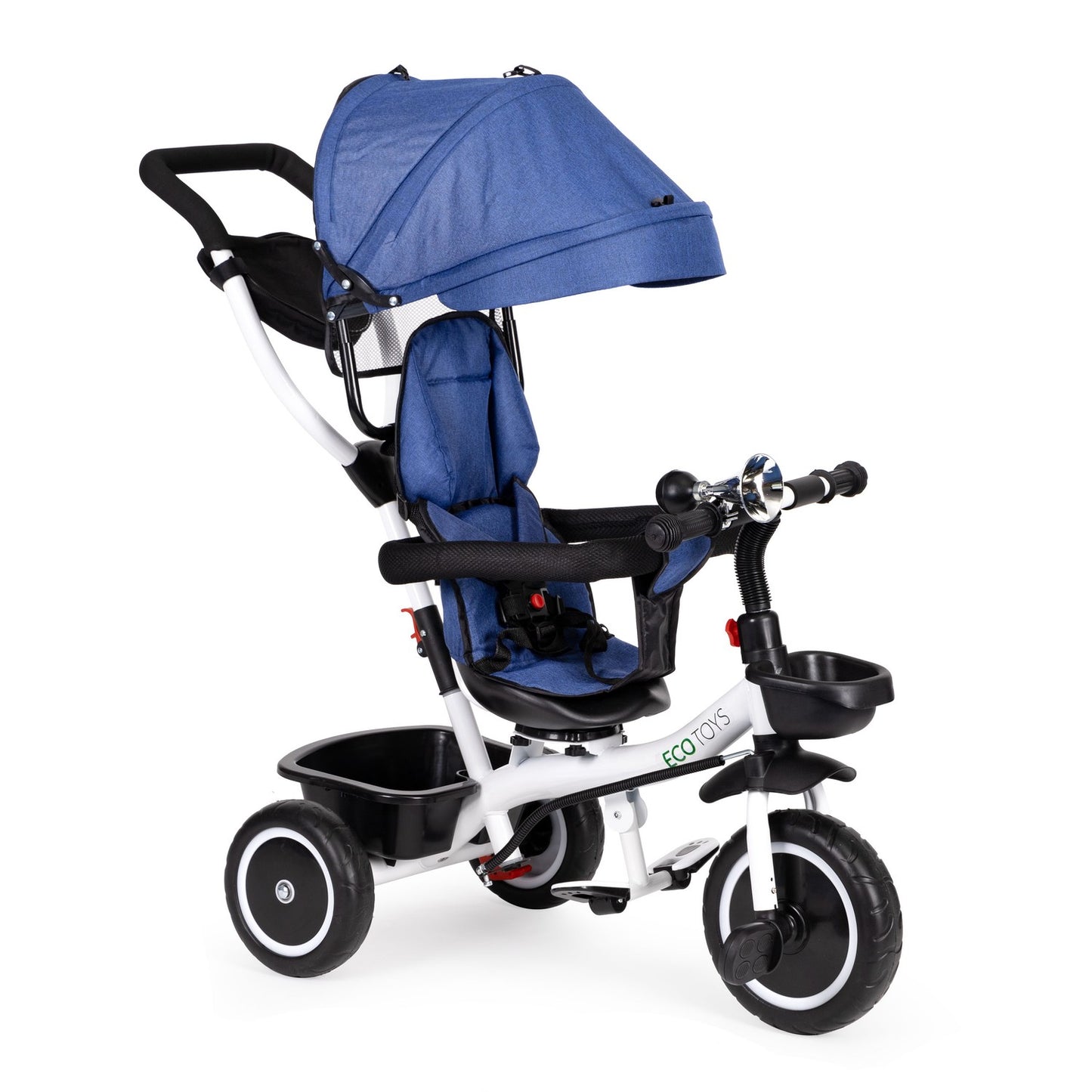 Tricycle stroller 360* swivel seat Blue